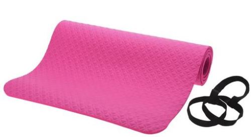 XQMAX fitness podložka na cvičení a jógu růžová gumová KO-8EF000020ruzo