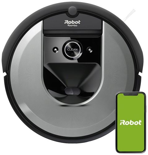 iRobot Roomba i7150 Robotický vysavač stříbrno-černý 5060359288059