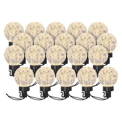 Emos LED světelný řetěz – 20x párty žárovky DCPW07, 7,6 m, teplá bílá 1550005019