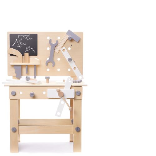 KIK KX6281 Dětská dřevěná dílna s nářadím DIY set