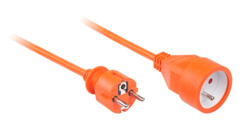Rebel Prodlužovací kabel 1 zásuvka, 10m (3x1,5), oranžový URZ3086