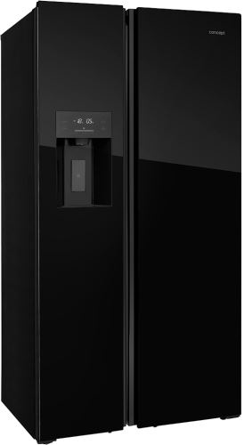 CONCEPT LA7691bc Volně stojící kombinovaná chladnička s mrazničkou,BLACK