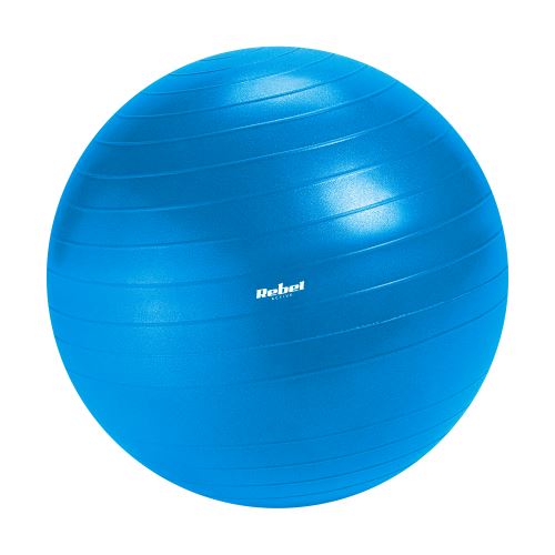 REBEL ACTIVE RBA-3101-BL Gymnastický míč s ruční pumpou