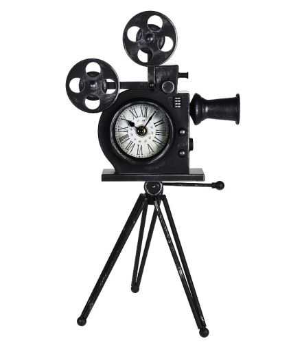 SEGNALE hodiny stolní dekorativní kovové RETRO kamera KO-C37568420