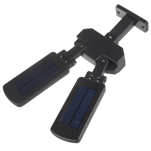 Maclean MCE447 Solární pouliční lampa se senzorem pohybu a soumraku IP54 5W, černá 78802