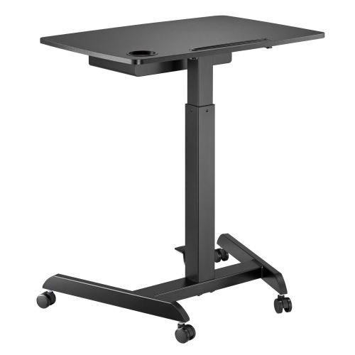 Maclean MC-903B Výškově nastavitelný stůl pro notebooky s kolečky černý 72417