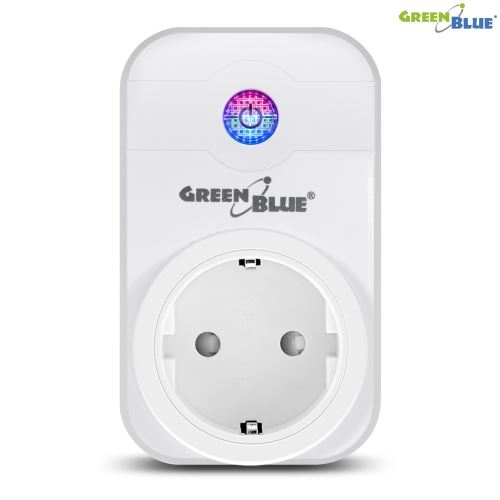 GreenBlue GB155G Dálkově ovládaná WiFi zásuvka, max 2300W, bílá 52261