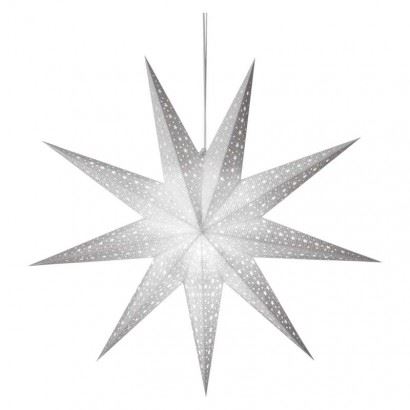 Emos Vánoční hvězda papírová závěsná DCAZ09, 60 cm, vnitřní 1550005010