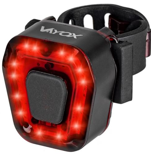 VAYOX KX4237 Červené světlo na kolo s vestavěnou dobíjecí baterií