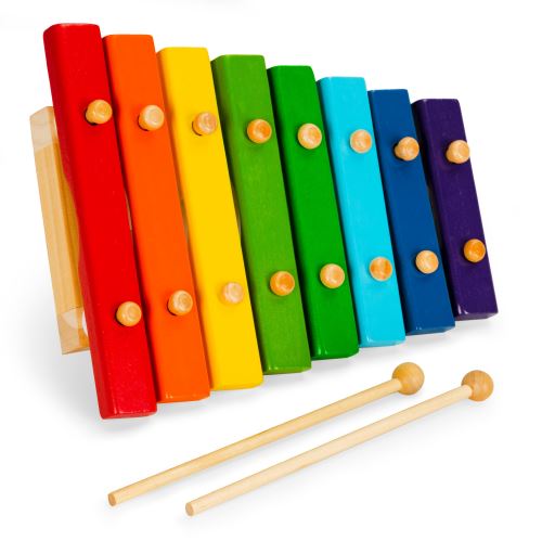 ECOTOYS PH08C002 Dřevěný xylofon pro děti 8 tónů