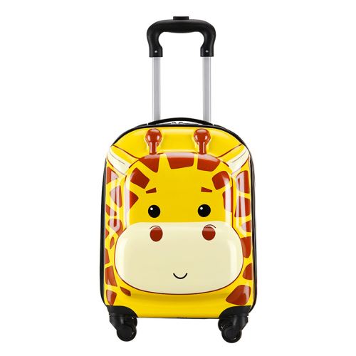 KIK KX3963_2 Dětský cestovní kufr na kolečkách žirafa