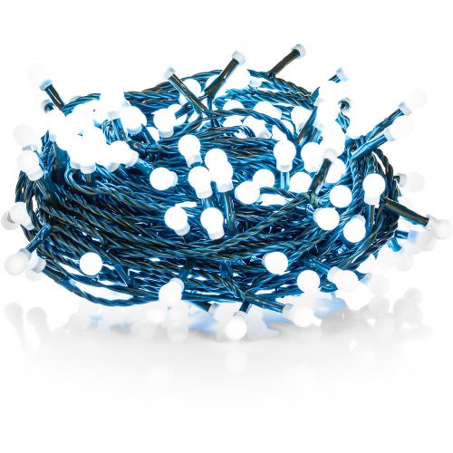 RETLUX RXL 219 Vánoční řetěz s kuličkami 100 LED 10+5m, studená bílá 50002859