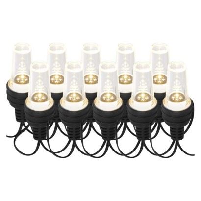 Emos LED světelný řetěz – 10x párty žárovky DCPC08, 4,5 m, venkovní i vnitřní, studená bílá 1550002043