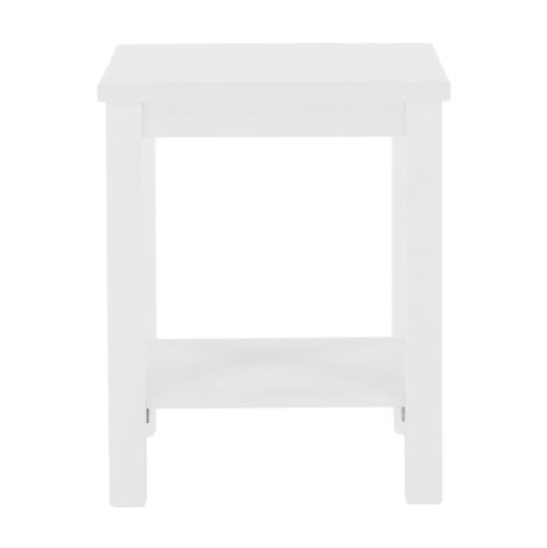 Kondela 213718 Noční stolek masiv, bílá FOSIL