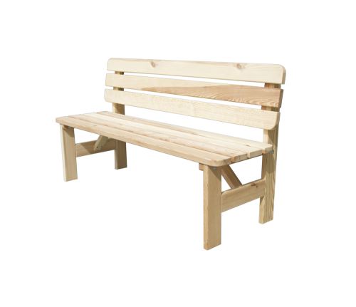 Rojaplast dřevěná přírodní zahradní lavice Viking 150 cm 151/2