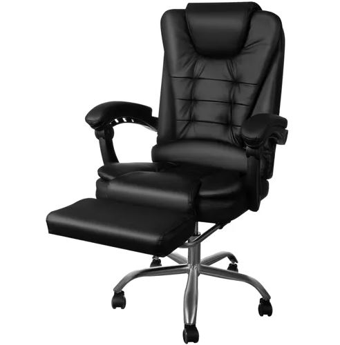 Malatec 23286 Kancelářská židle s podnožkou černá 17497