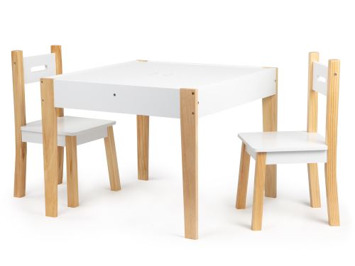 ECOTOYS OT143 Set dětského nábytku stůl se dvěmi židlemi 3 ks