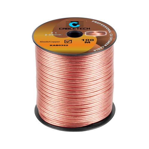 Cabletech Reproduktorový kabel 2,0 mm, měď KAB0322