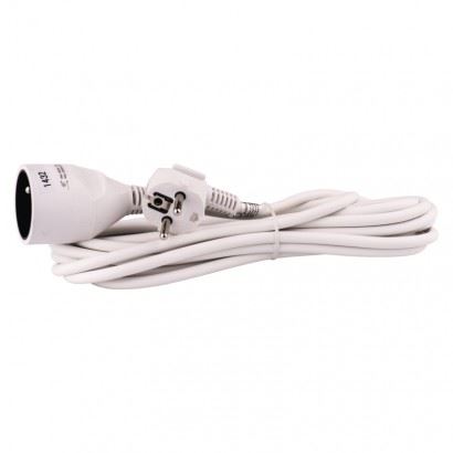 Emos P0115 Prodlužovací kabel 5 m, 1 zásuvka, bílý 1901010500