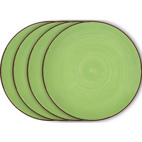 LAMART LT9061 Set zelených dezertních talířů 4 ks 42004704 HAPPY