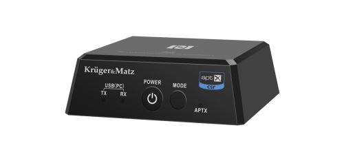Kruger & Matz  Bluetooth vysílač a přijímač BT-1 černý KM0352