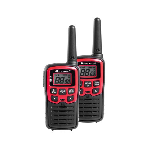 Ruční radiostanice PMR MIDLAND XT10 URZ0998 červeno-černé