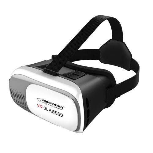 Esperanza 3D VR Brýle EMV300 černé, Posuvný přední kryt