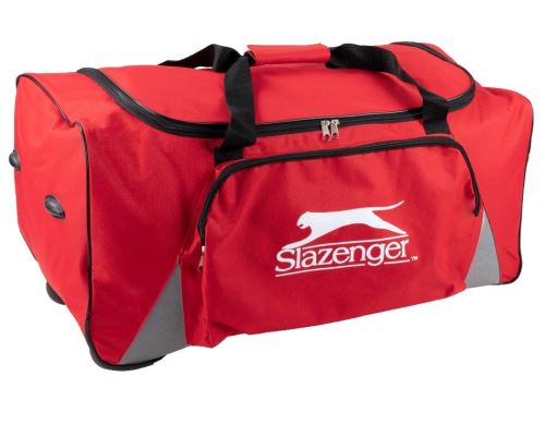 SLAZENGER ED-210018cerv Sportovní / cestovní taška s kolečky červená