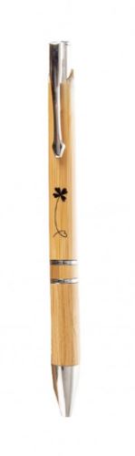 Indecor X11849 Propiska bambusová Pro štěstí hnědá 4x1x16 cm