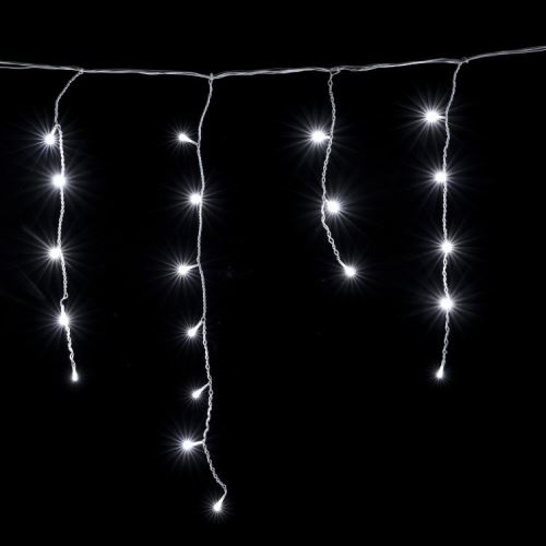 MULTISTORE RPBL-500L COLD WHITE Venkovní dekorativní závěs - rampouchy 500 LED světel 19 m