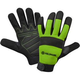 FIELDMANN Pracovní rukavice 11"/XXL FZO 6011 černo-zelené 50001782