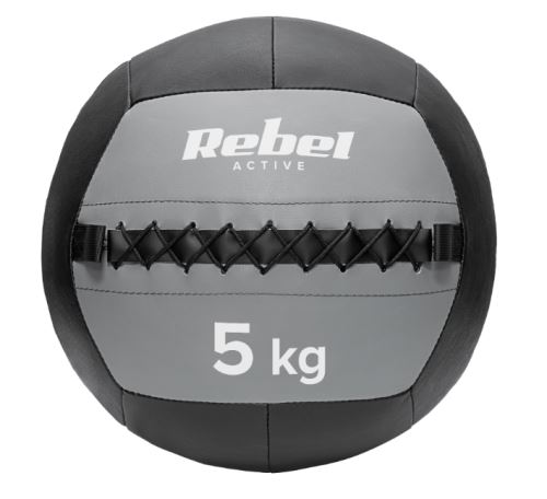REBEL RBA-3107-5 ACTIVE Medicinbal na cvičení 5 kg černá