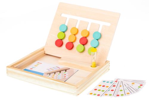 KIK Vzdělávací dřevěná logická hra barvy KX7203