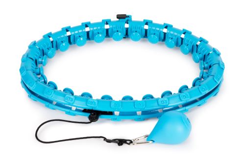 MODERNHOME GB-DHH Hula hoop s masérem a přídavným závažím modrá barva