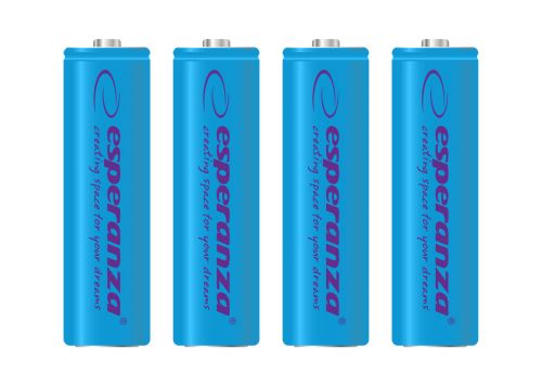 Esperanza Nabíjecí baterie Ni-MH AA 2000MAH 4 ks modré EZA104B